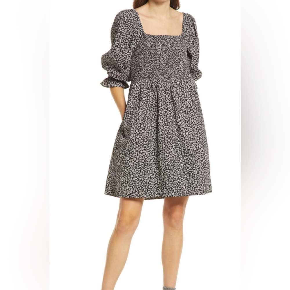 NWOT Madewell mini floral smocked Sundress
